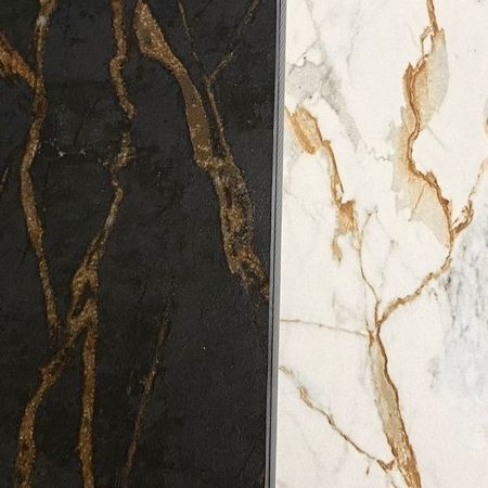 Verschiedene Keramikplatten in eleganten Designs